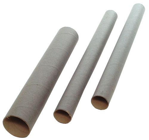 Cardboard cases in various formats: diameter and length, two fastener caps included