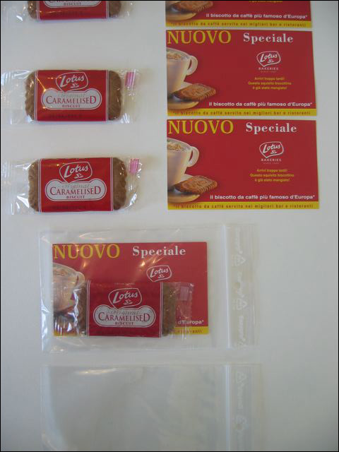 Biscuits are packed with printwork that we also supply