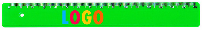 16 cm plastic rulers, overprinting possible
