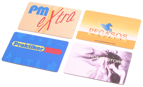 Some plastic cards